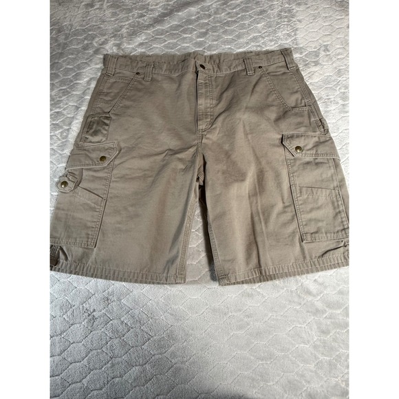 Carhartt Other - Carhartt Mens B357 DES Relaxed Fit Ripstop Cargo Work Shorts Desert Tan 42